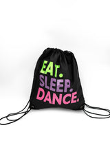 B292 Eat. Sleep. Dance. Drawstring Bag