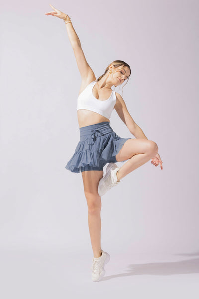 Pirouette Skort - Blue Mist