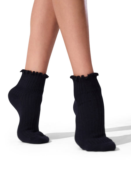 BG107C Scalloped Edge Socks 3 Pack