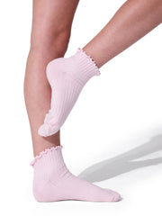 BG107C Scalloped Edge Socks 3 Pack