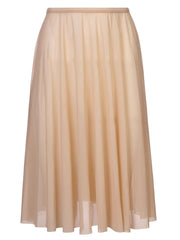 Long Mesh Skirt - Ivory Cream