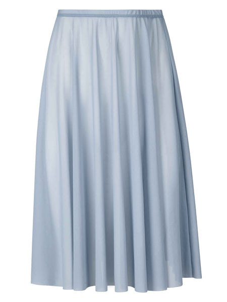 Long Mesh Skirt - Light Blue