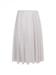 Long Mesh Skirt - Light Nude