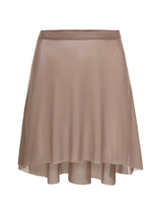 Short Mesh Skirt - Light Brown