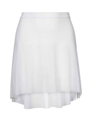 Short Mesh Skirt - White