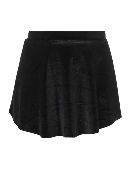 Short Velvet Skirt Black