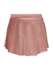 Short Velvet Skirt Pink Rose