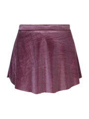 Short Velvet Skirt Violet