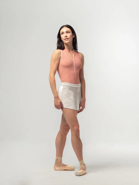 Short Velvet Skirt White