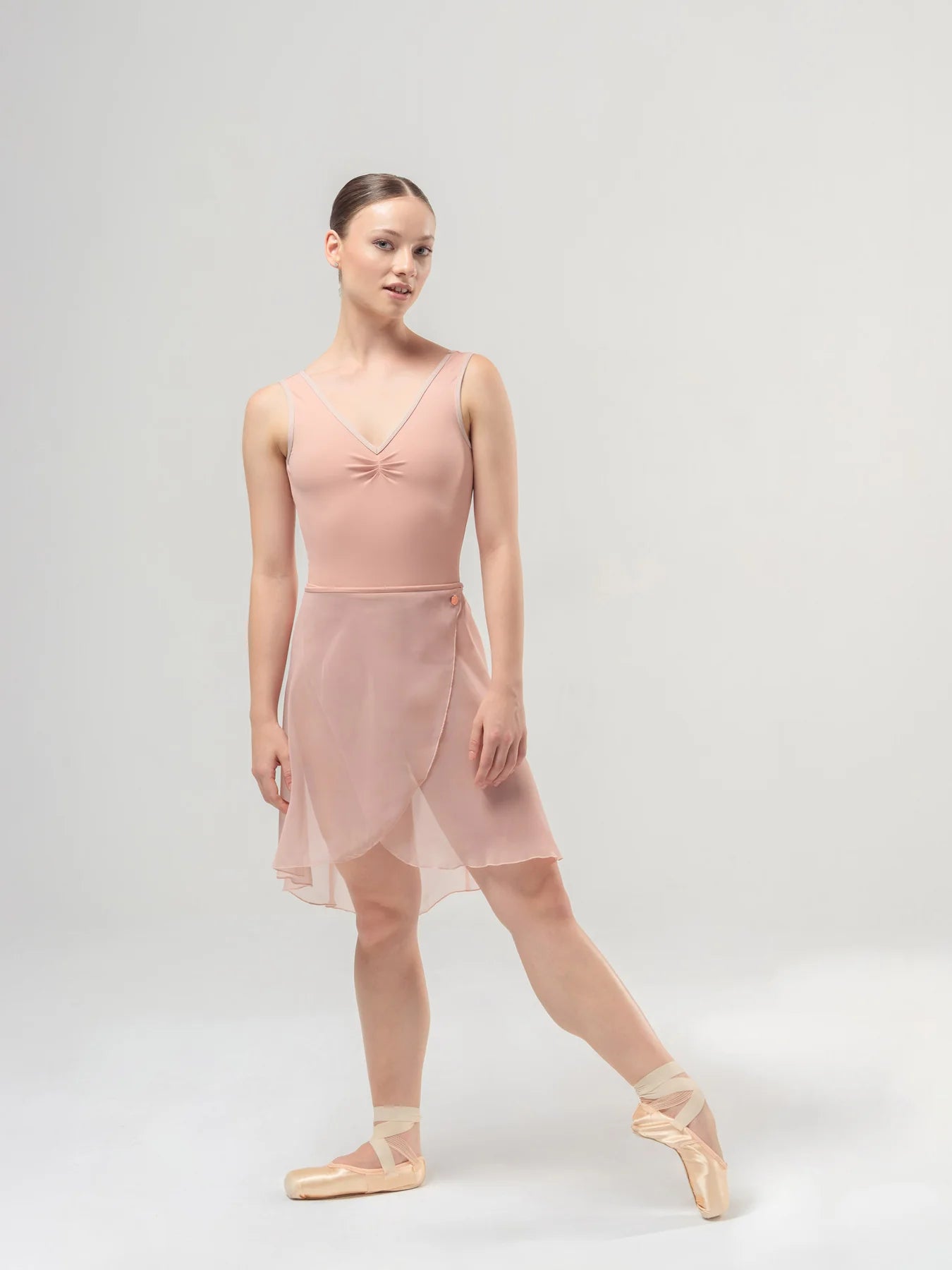 Coral Wrap Skirt