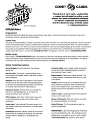 Dance Battle Cards