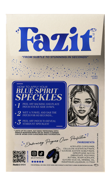 Fazit Blue Spirit Speckles Makeup Patches - Team Spirit Collection