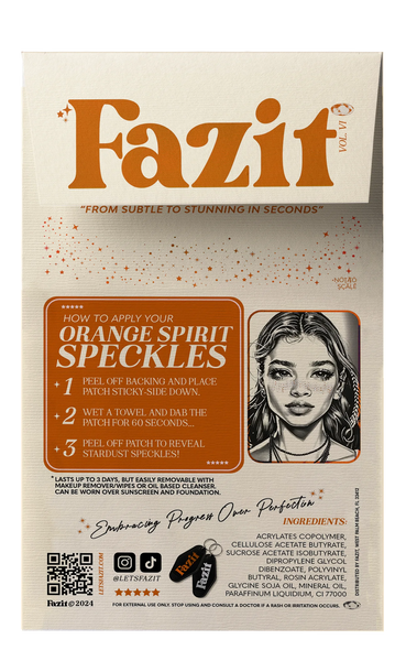 Fazit Orange Spirit Speckles Makeup Patches - Team Spirit Collection