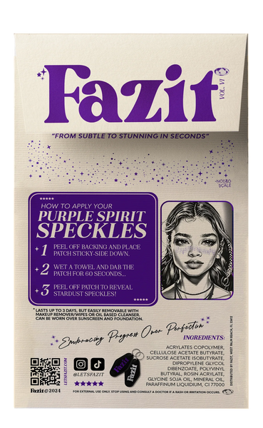 Fazit Purple Spirit Speckles Makeup Patches - Team Spirit Collection