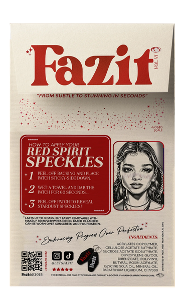 Fazit Red Spirit Speckles Makeup Patches - Team Spirit Collection