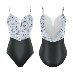 Demi Antoinette Petale Ebony Girls Leotard