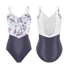 Demi Moulin Florine Purple Velvet Leotard