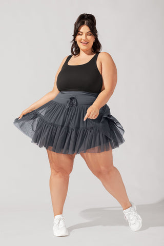 Pirouette Skort - Smoky Grey