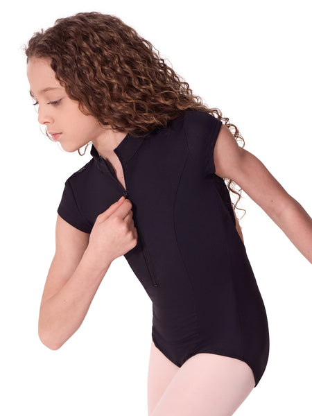 EL107T Short Sleeve Princess Leotard