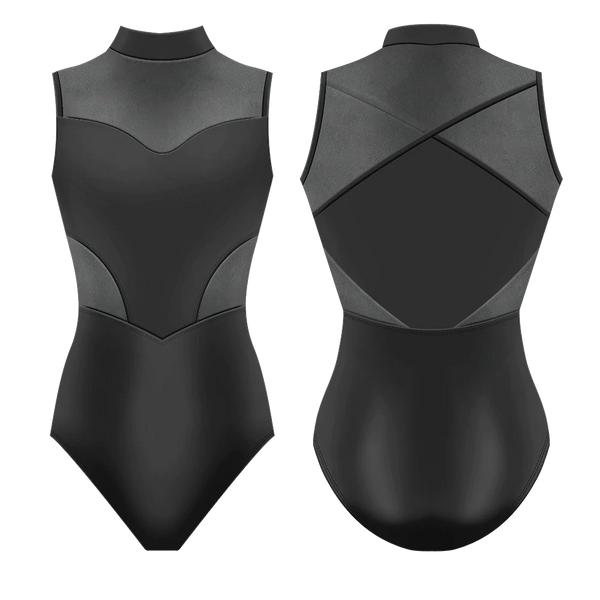 Elektra Jet Mesh Leotard
