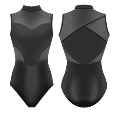 Elektra Jet Mesh Leotard