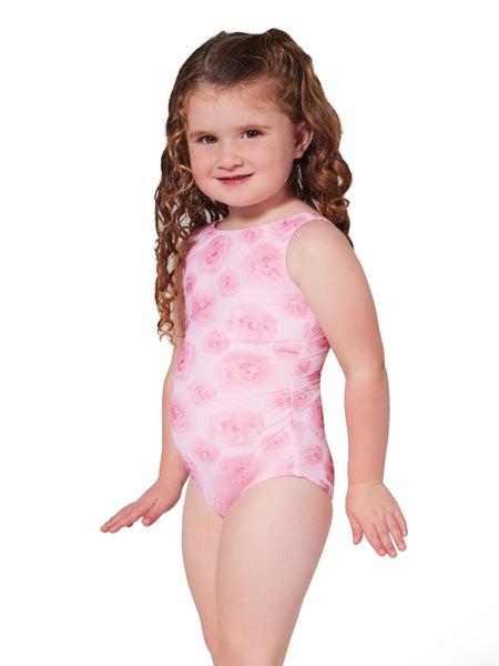 F12432C Coming Up Roses Peony Leotard