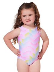 F12442C Sunset Wave Sunrise Leotard