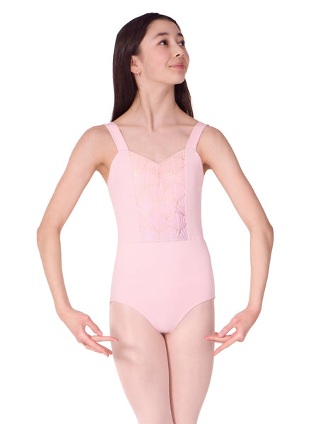 F12580C Seashell Tank Leotard