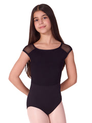 F12581C Pearl Cap Sleeve Leotard