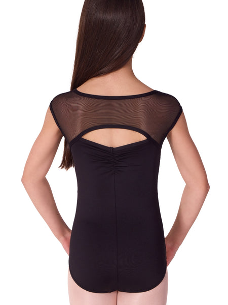 F12581C Pearl Cap Sleeve Leotard