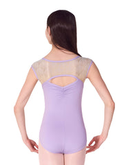F12581C Pearl Cap Sleeve Leotard