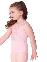 F12581C Pearl Cap Sleeve Leotard