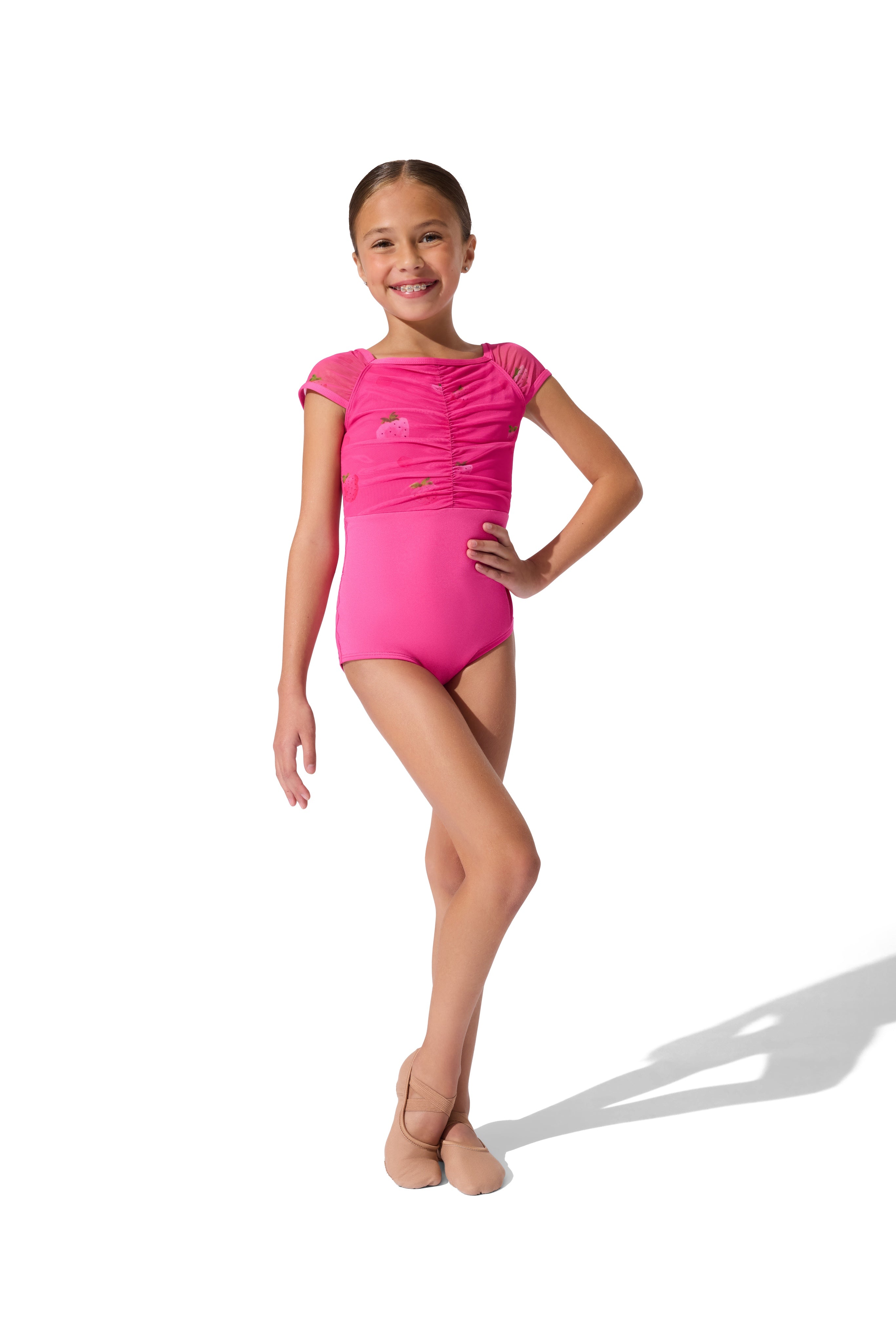 F12634C Strawberry Leotard