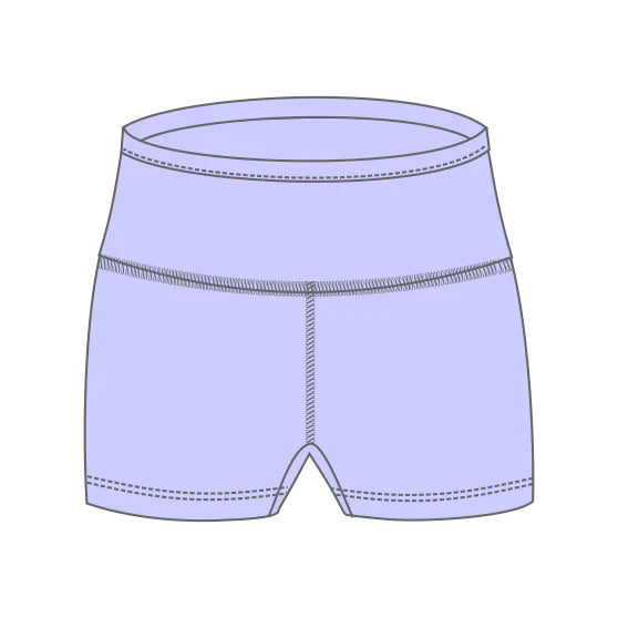 B5209 Girls Solid Flame Short