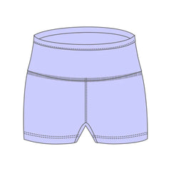 B5209 Girls Solid Flame Short