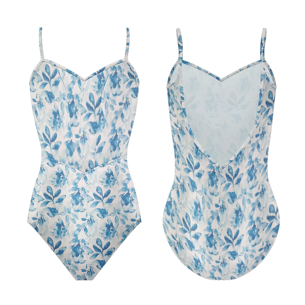 Jardin Flora Bleu Girls Leotard