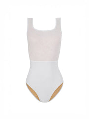 Flora Leotard Pearl White