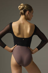 Sofia Twilight Ash Long Sleeve Leotard