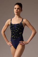 Bella Roses Lune Prussian Blue Leotard