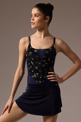 Bella Roses Lune Prussian Blue Leotard