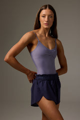 Ariel Prussian Blue Sauna Tulip Shorts