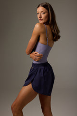 Ariel Prussian Blue Sauna Tulip Shorts