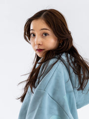 The Oversized Hoodie in Powder Blue