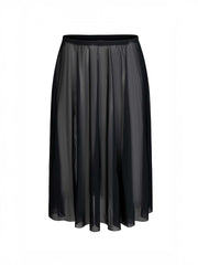 Long Mesh Skirt - Black