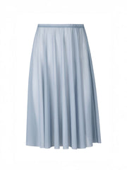 Long Mesh Skirt - Gray Blue