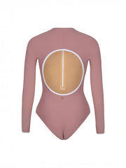 Long Sleeve Aura Leotard Dusty Rose