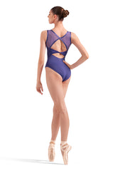 L40012 Boat Neck Mesh Back Leotard