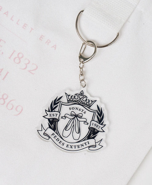 Ballet Varsity Crest Acrylic Keychain