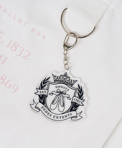 Ballet Varsity Crest Acrylic Keychain