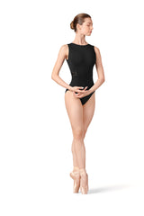 L9245 Twist Scoop Neck Tank Leotard